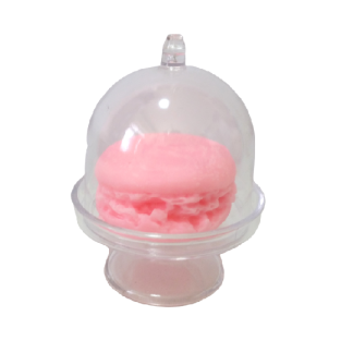 Sapone Macaron al burro di karitè Lampone + cloche
