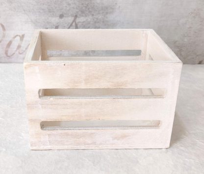 Cassetta legno shabby chic piccola - immagine 3