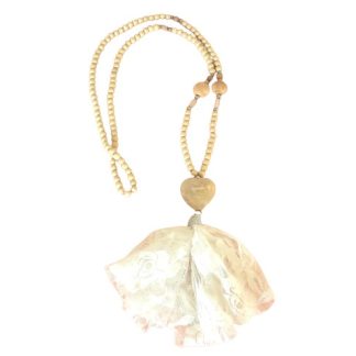 Collana con pendente in pizzo