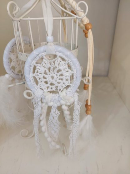 Dreamcatcher – Acchiappasogni bianco piccolo - immagine 3