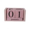 Calendario perpetuo da scrivania legno rosa