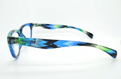 Occhiali da lettura rétro blu e verde gradazione 1.50 - immagine 4