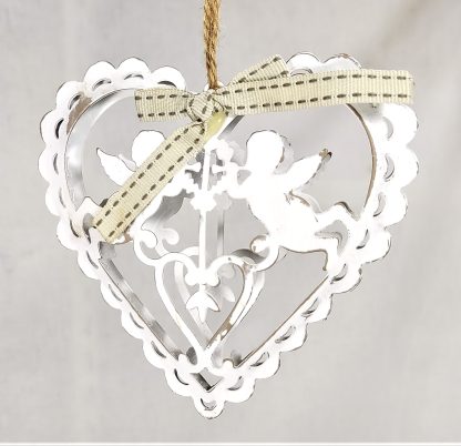 Cuore metallo angeli - immagine 3