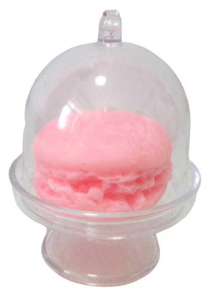 Sapone Macaron al burro di karitè Lampone + cloche - immagine 2