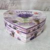 Scatola a forma di cuore disegno lavanda - immagine 3