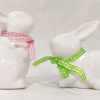 Coppia coniglietti in ceramica - immagine 2