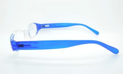 Occhiali da lettura rétro con strass blu royal gradazione 1.50 - immagine 4