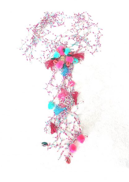 Collana perline multicolor Frida Calho