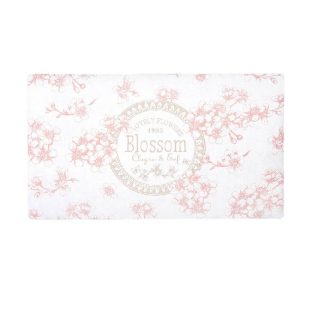Tappetino zerbino blossom bianco e rosa