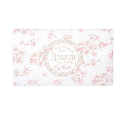 Tappetino zerbino blossom bianco e rosa