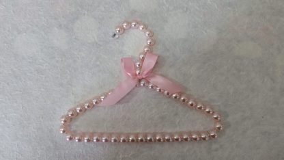 Gruccia con perle per abitini pet rosa - immagine 2