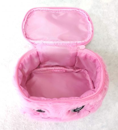 Beaty-case piccolo in peluche rosa - immagine 2