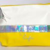 Trousse per cosmetici o prodotti da bagno bianca e gialla - immagine 3
