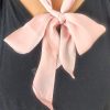 Sciarpa sottile da annodare al collo rosa - immagine 3