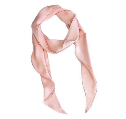 Sciarpa sottile da annodare al collo rosa