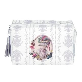 Trousse piccola rettangolare Courtisanes grigio Mathilde M