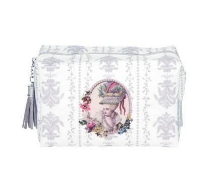 Trousse piccola rettangolare Courtisanes grigio Mathilde M