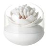 Contenitore per cotton-fioc fior di loto bianco - immagine 2