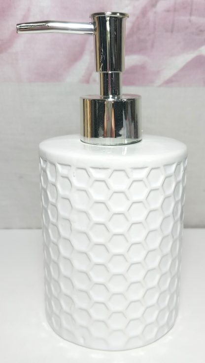 Dispenser per liquido bianco con stampa rosa - immagine 4