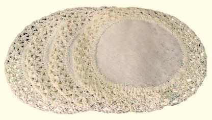 Sottopiatti in cartapaglia panna - immagine 2
