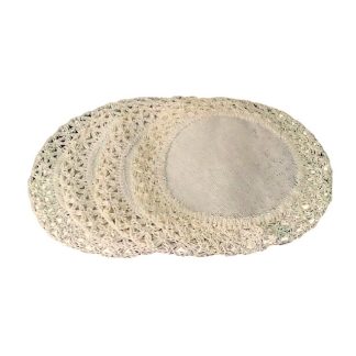 Sottopiatti in cartapaglia panna