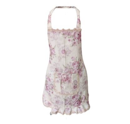 Grembiule da cucina avorio fantasia rose