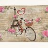 Coppia tovagliette Paris Eiffel e rose - immagine 2