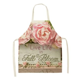 Grembiule da cucina Live life in full bloom