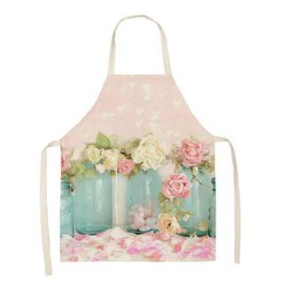 Grembiule da cucina trasparenze e rose