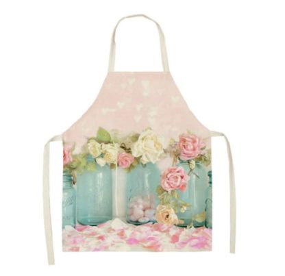 Grembiule da cucina trasparenze e rose