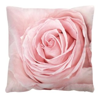 Copricuscino con grande rosa