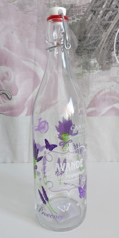 Bottiglia in vetro Provenza fantasia lavanda - immagine 2