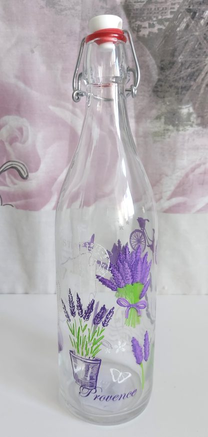 Bottiglia in vetro Provenza fantasia lavanda - immagine 5