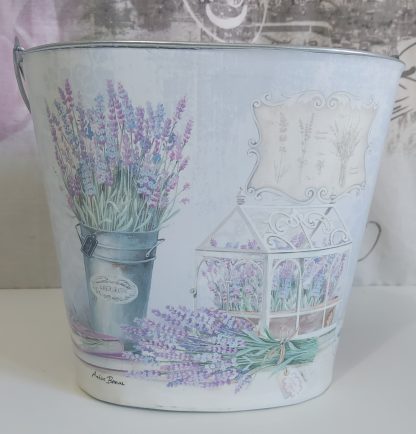 Secchiello in latta "Lavanda" - immagine 3
