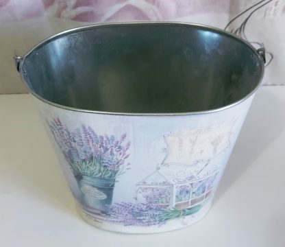 Secchiello in latta "Lavanda" - immagine 4