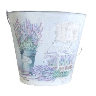 Secchiello in latta "Lavanda"