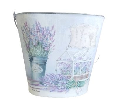 Secchiello in latta "Lavanda"
