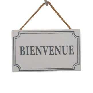 Targa da appendere “Bienvenue”