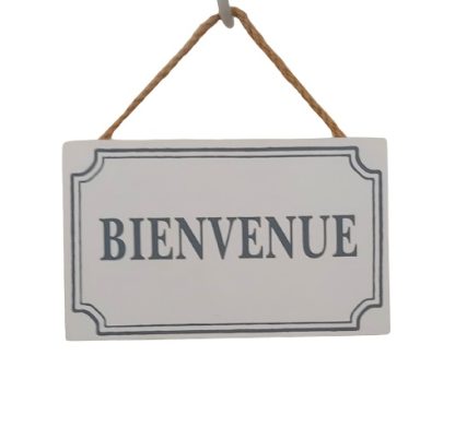 Targa da appendere “Bienvenue”