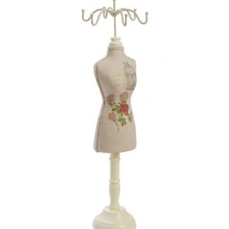 Manichino portagioielli beige