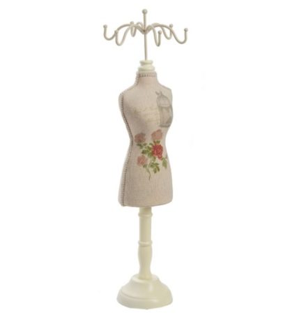 Manichino portagioielli beige