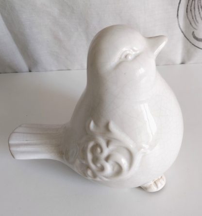 Uccello bianco in stile shabby chic - immagine 4