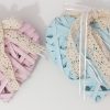 Coppia cuori in vimini rosa e celeste - immagine 3