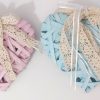 Coppia cuori in vimini rosa e celeste - immagine 2