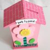 Casetta rosa salvadanaio - immagine 3
