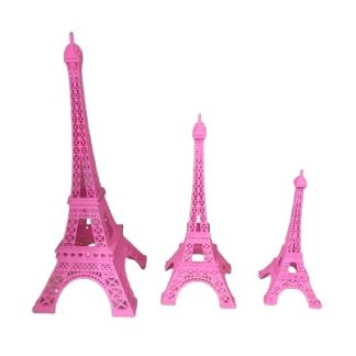 Tour Eiffel rosa tre pezzi