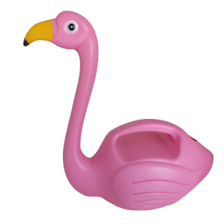 Annaffiatoio fenicottero rosa