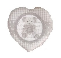 Scatolina cuore con fantasia orsetto