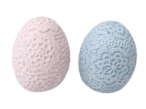 Uova decorative set da due pezzi