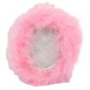 Cornice mignon con piume pink